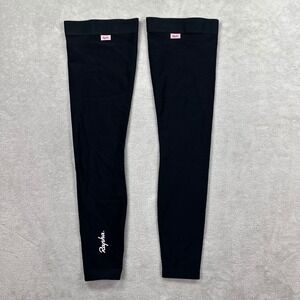 Rapha Thermal Leg Warmers Size Medium Black Cycling Fleece Lined Grippers Biking